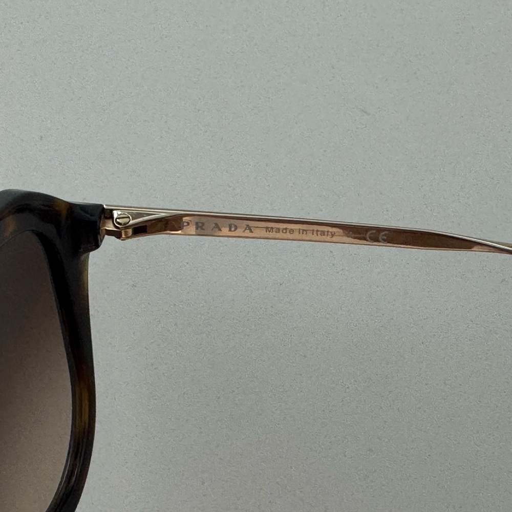 Authentic Prada Brown Tortoise Shell Sunglasses S… - image 7